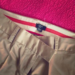 JCrew khaki colored cuffed pants